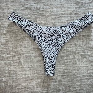 Dalmatian Thong Bikini Bottoms
